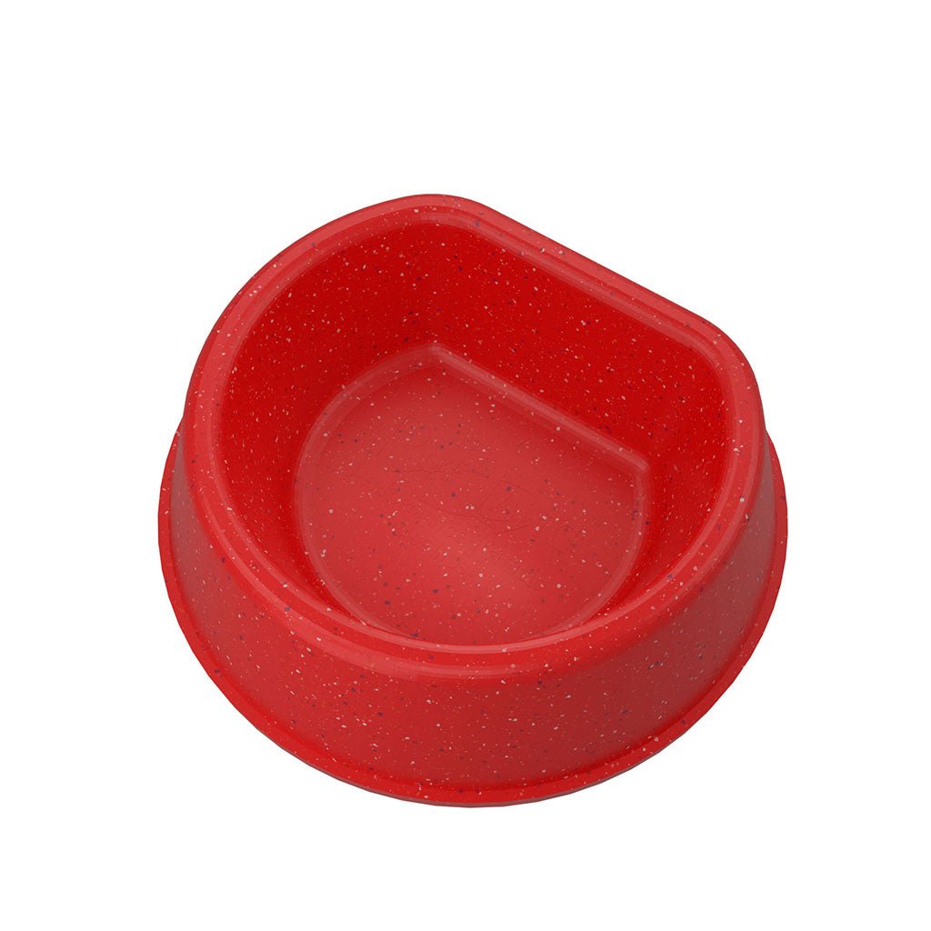 Ruff Land Kennels Dog Bowl Patriotic Red