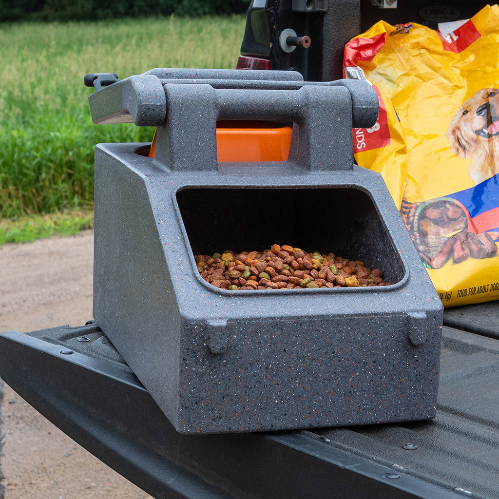 Lifestyle Image of the Ruff Land Kennel Chow Box
