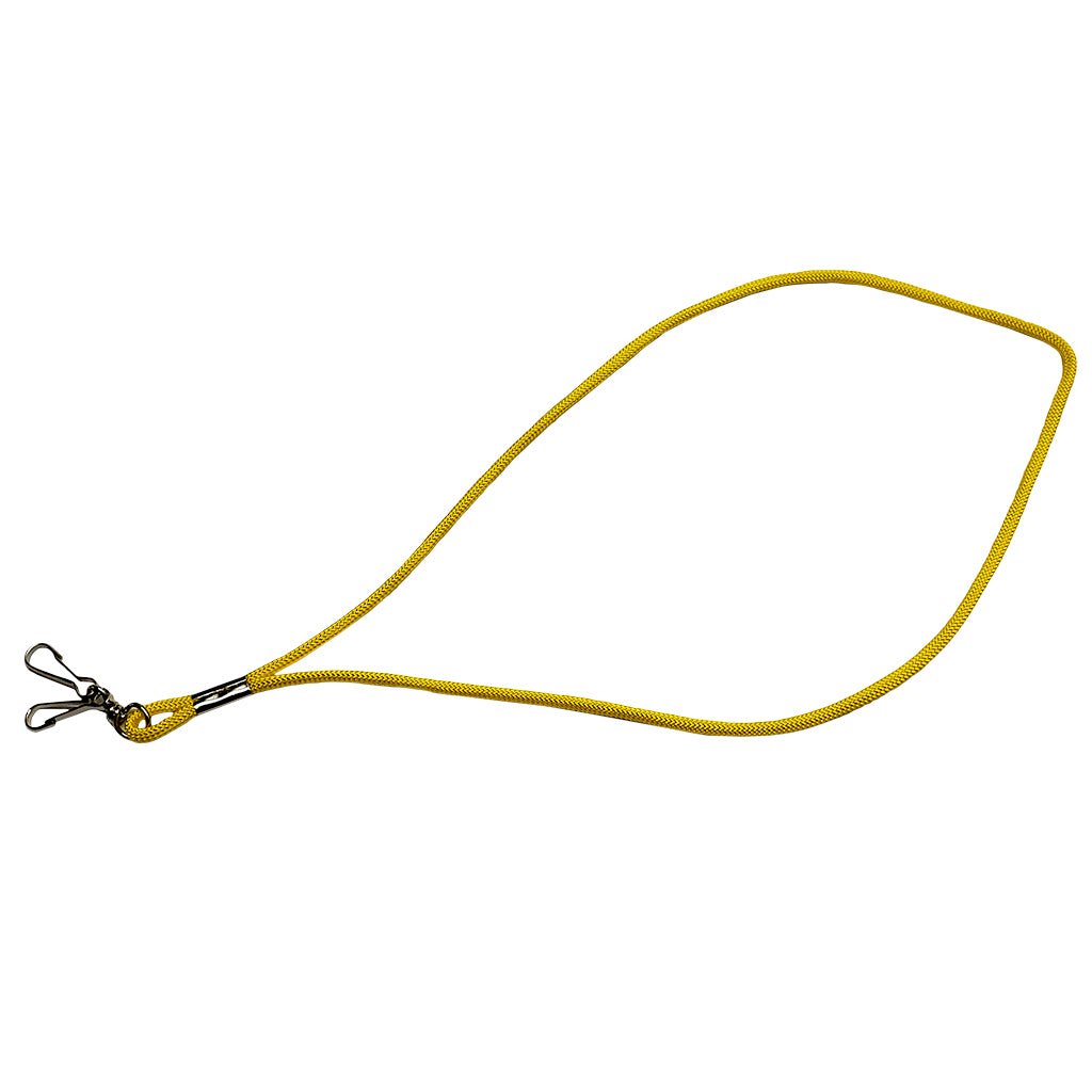 Deluxe Yellow Nylon Lanyard