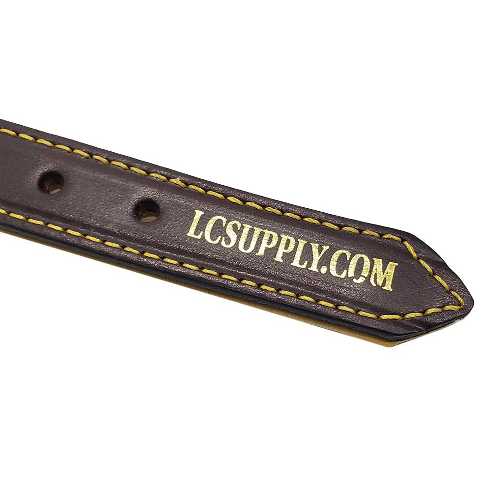 3/4 LCS Deerskin Lined Leather Collar