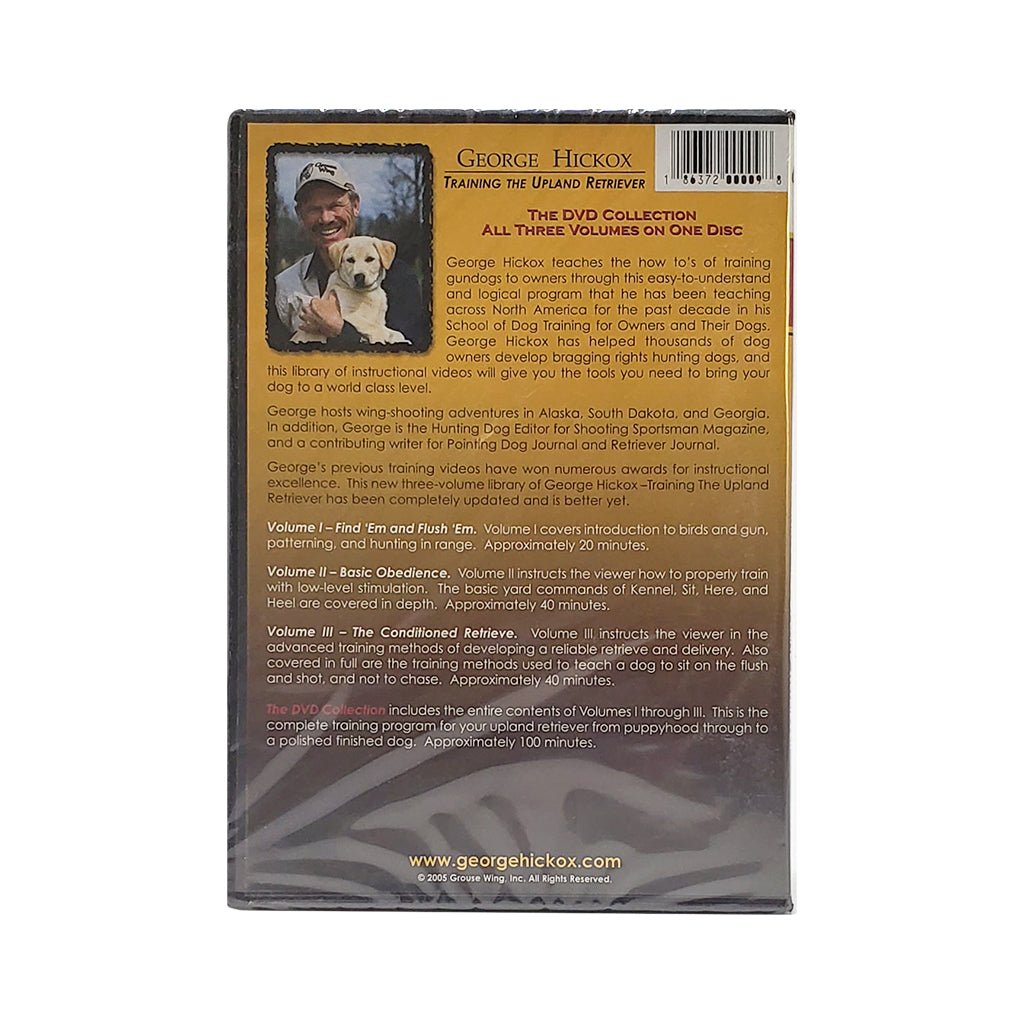 George Hickox Training The Upland Retriever 3 Volume Set DVD