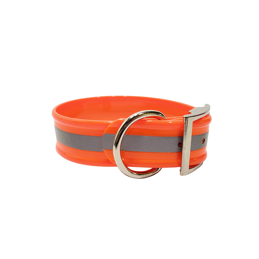 LCS Reflective Dayglo 1 1/2 Wide Dog Collar