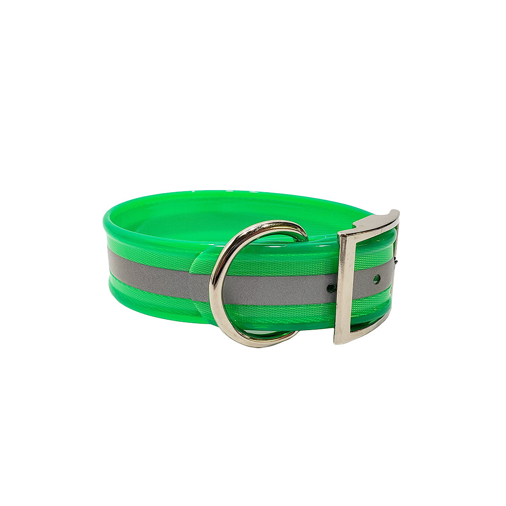 LCS Reflective Dayglo 1 1/2 Wide Dog Collar