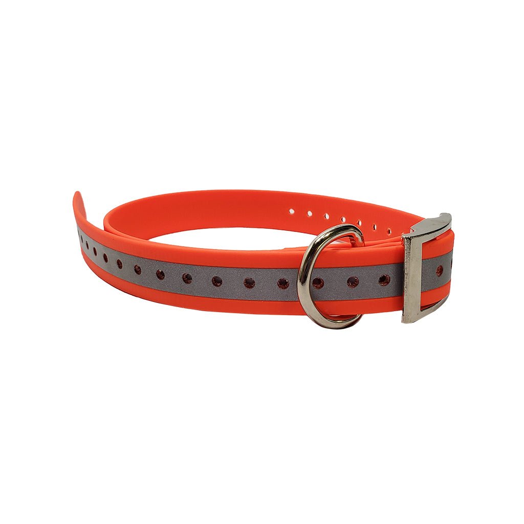 LCS Leather Feel 1 Inch Reflective Cut To Length Collar