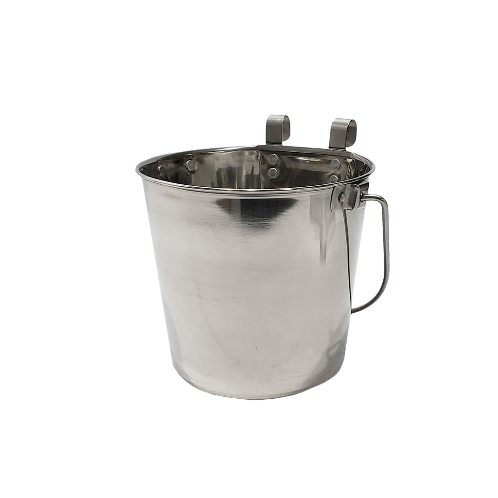 Omnipet Stainless Steel Flat Sided Kennel Pail – Hunting Dog Supply