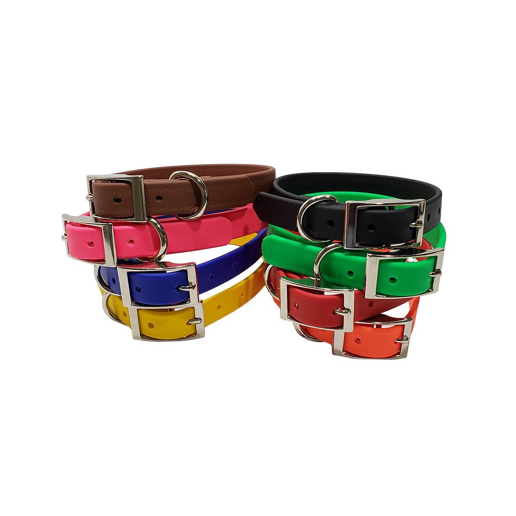 Omnipet LCS 3/4 Inch Leather Feel D-Ring Collar – Hunting Dog Supply