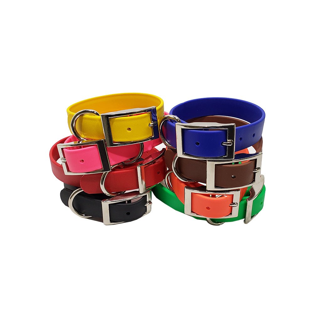 Omnipet LCS Leather Feel Collar, 1in D-Ring – Hunting Dog Supply