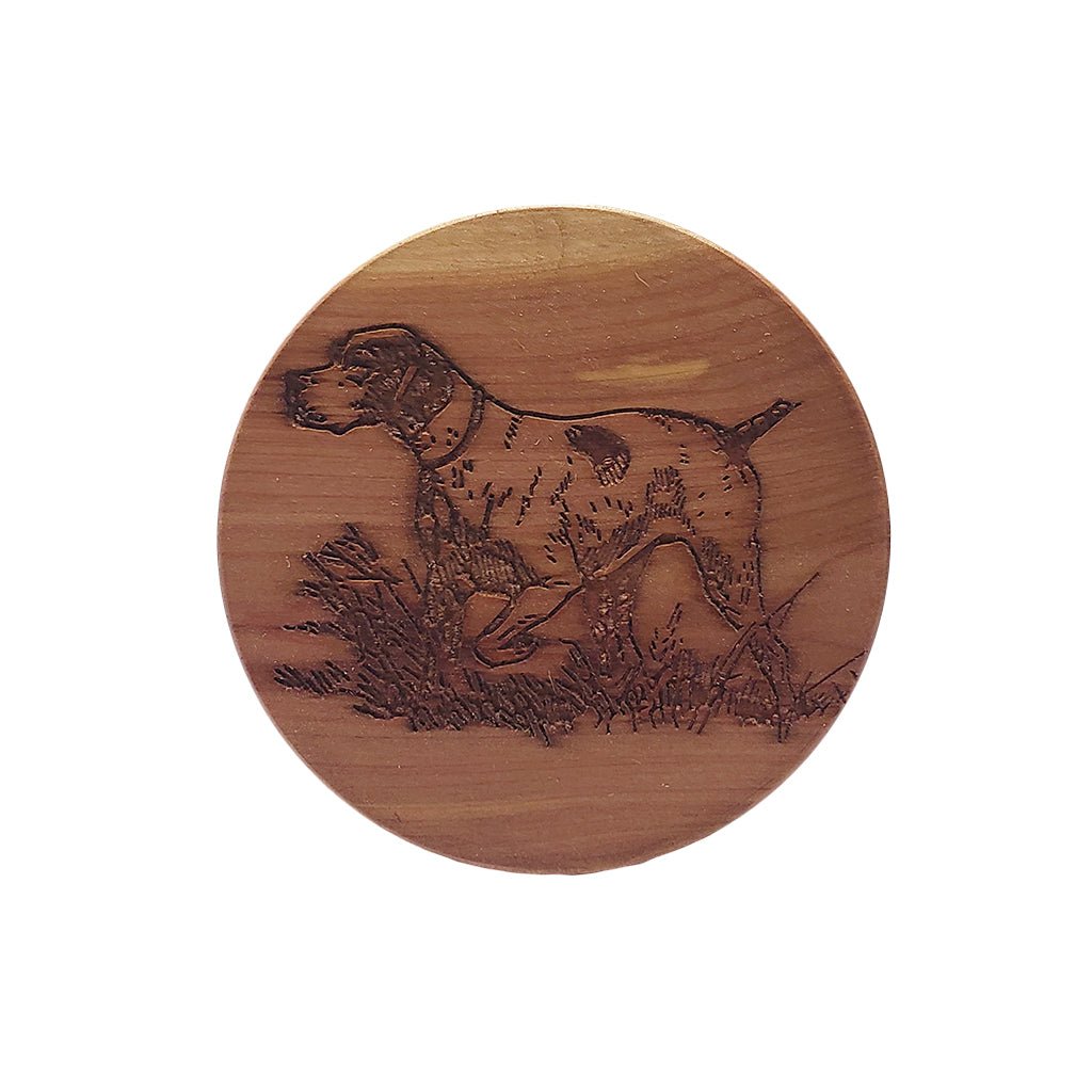 Selman's Turkey Calls Bird Dog Cedar Coaster
