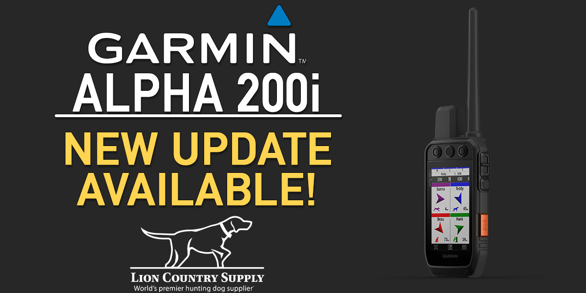 Garmin Alpha 200I and Alpha 200 Software Update V7.80