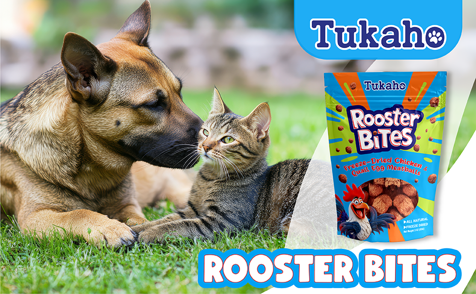 Tukaho Rooster Bites Freeze Dried Dog Treats