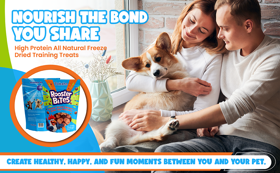 Tukaho Rooster Bites Freeze Dried Dog Treats
