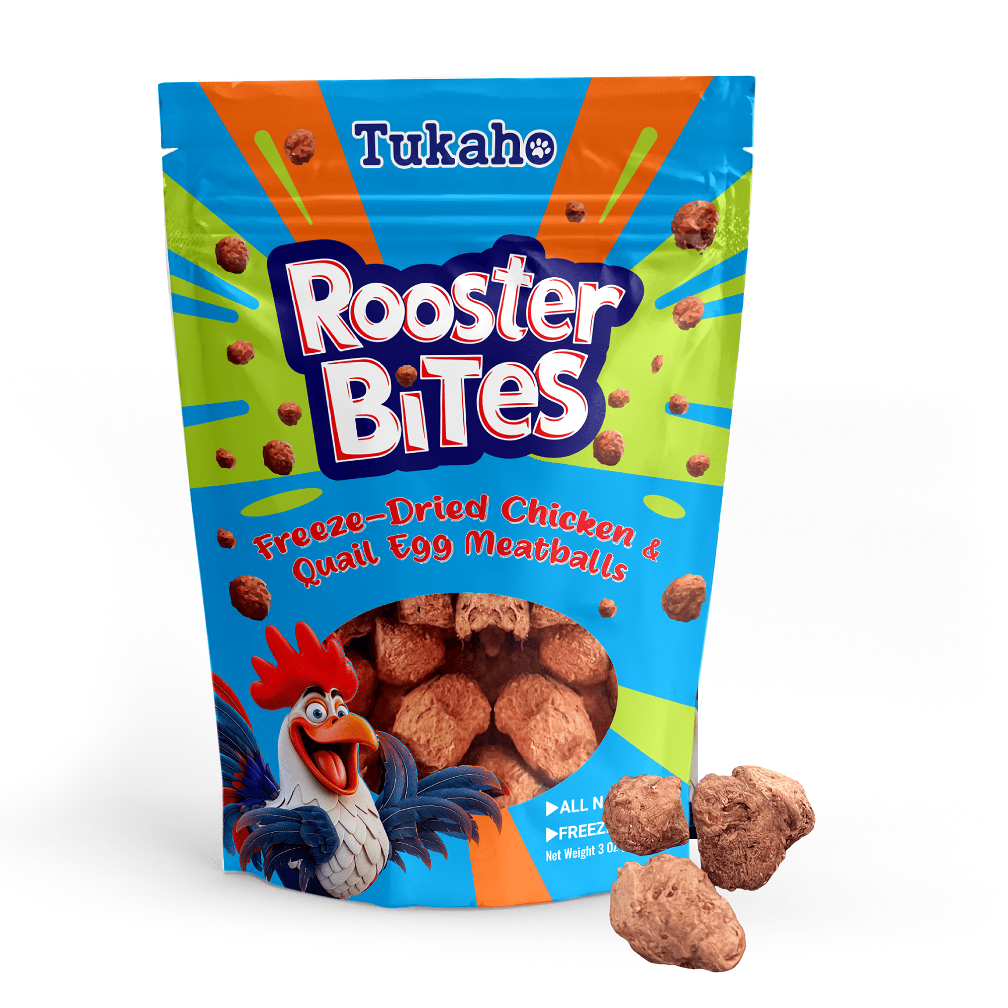 Tukaho Rooster Bites Freeze Dried Dog Treats Tukaho Rooster Bites Freeze Dried Dog Treats