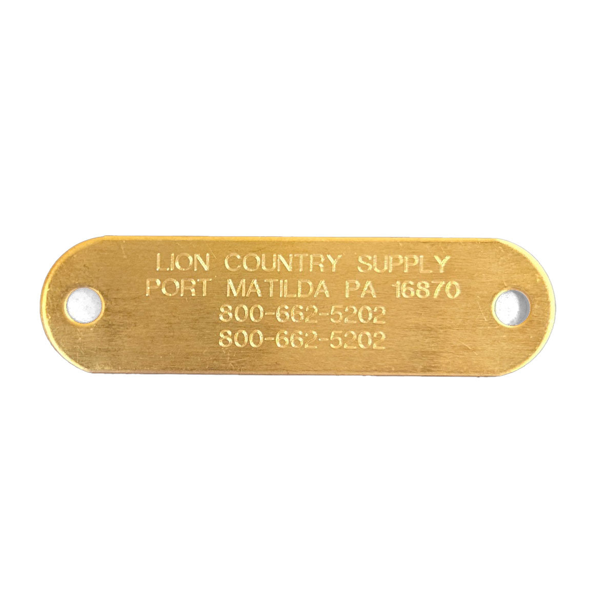 Omnipet LCS Brass Name Plate for Dog Collars – Hunting Dog Supply