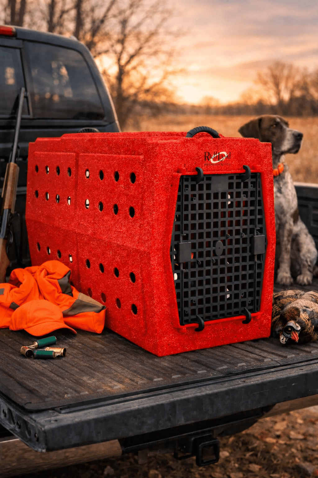 Ruff Land Performance Kennels Fire Engine Red