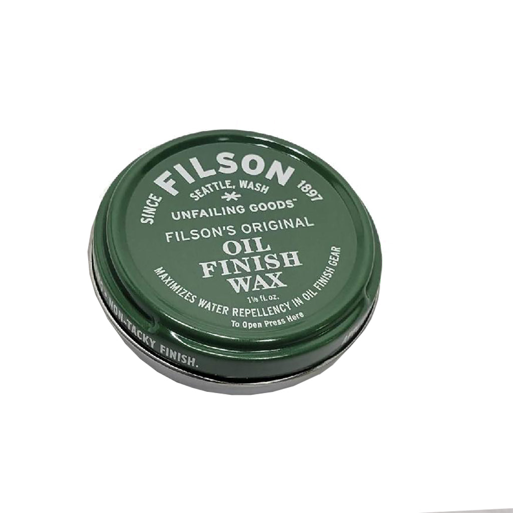 Waterproof your tin cloth and leather coats with Filson's Oil Finish Wax