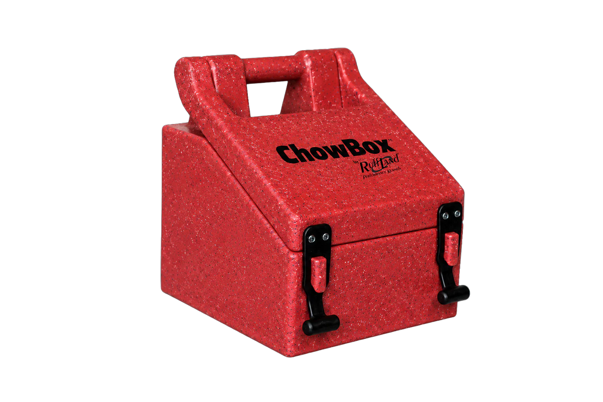 Ruff Land Kennels Chow Box Mini Fire Patriotic Red