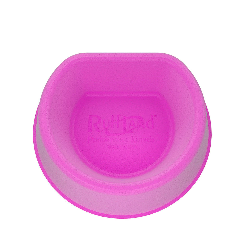 Ruff Land Kennels Dog Bowl Hot Pink