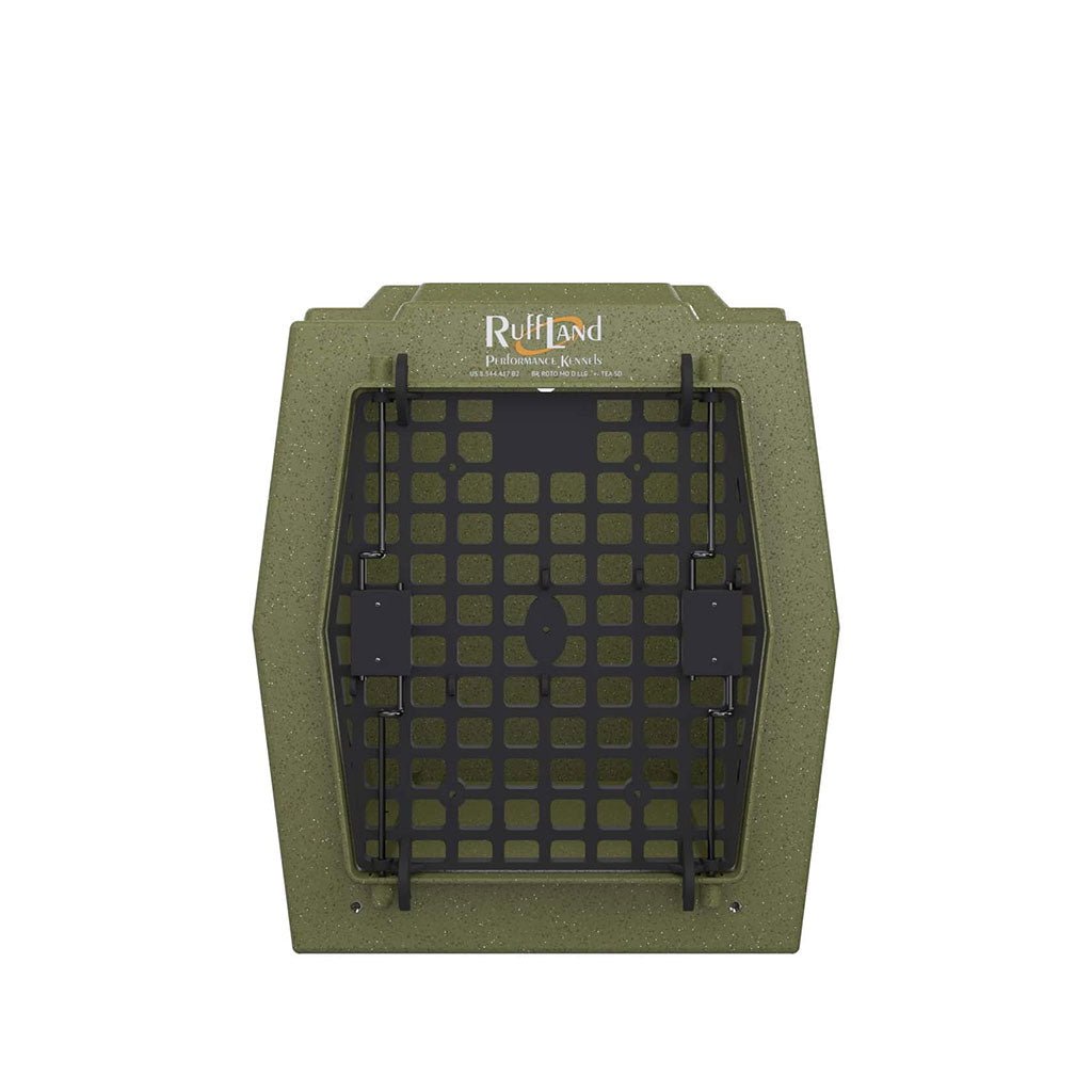 Ruff Land Kennels Olive Drab Durable Dog Crate for Travel & Outdoors