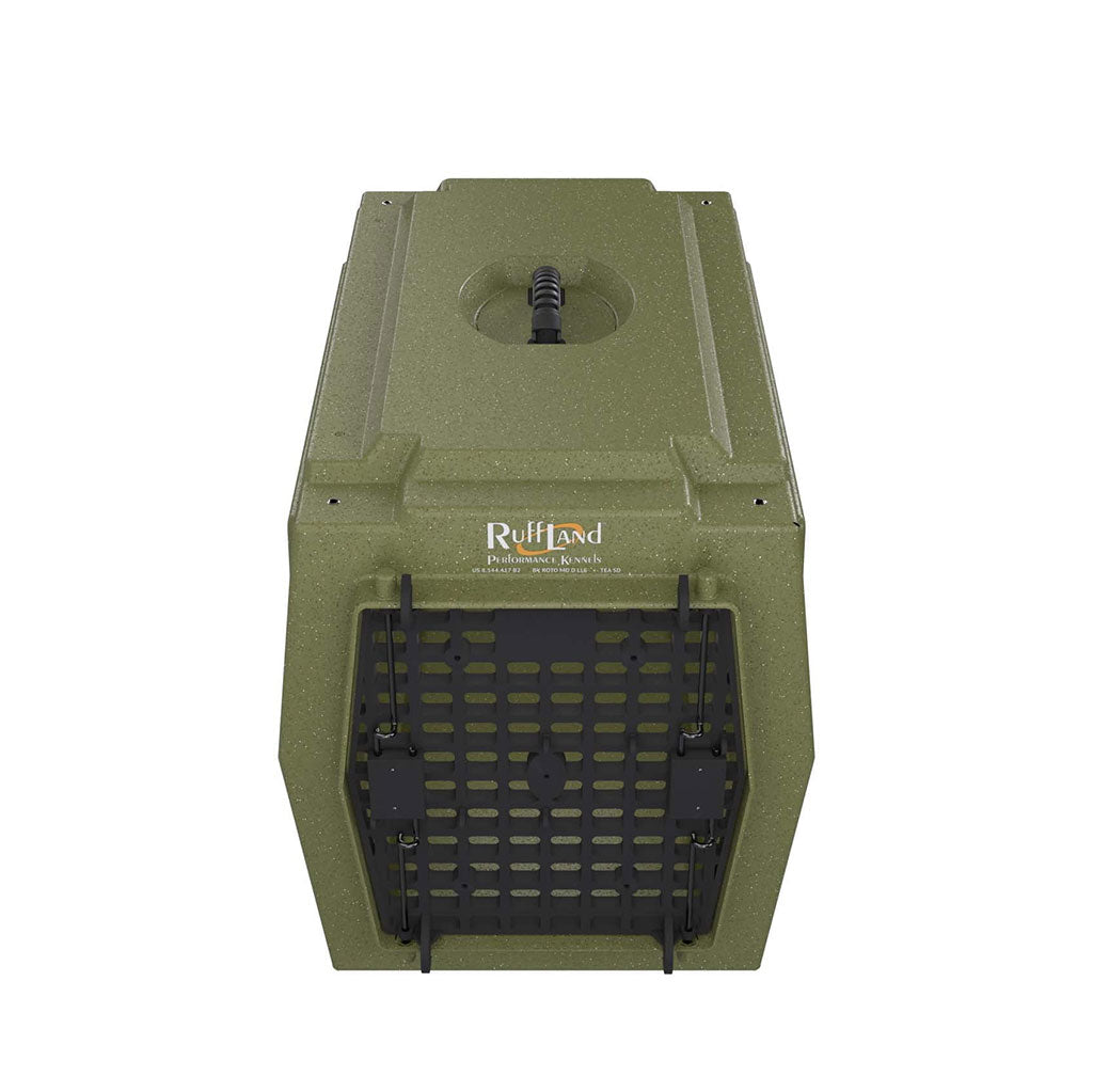 Ruff Land Kennels Olive Drab Durable Dog Crate for Travel & Outdoors