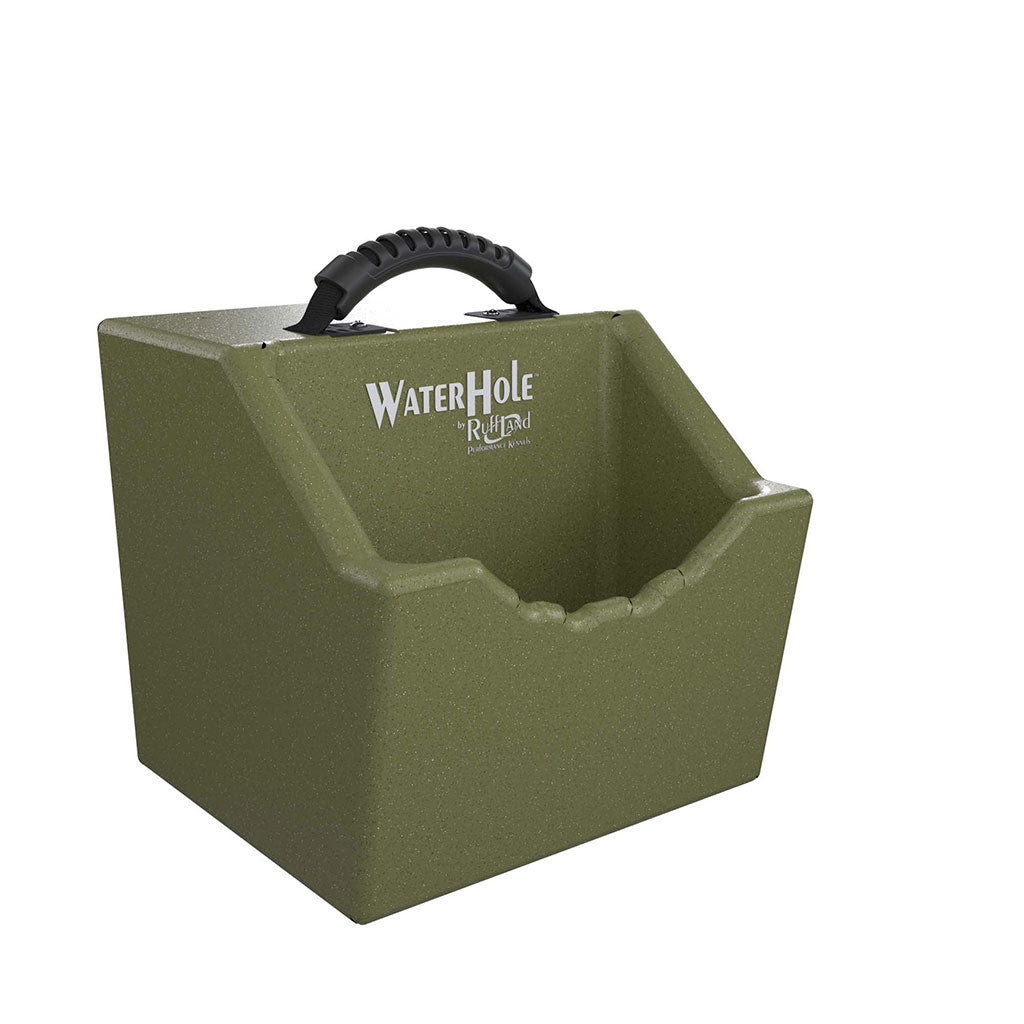 Ruff Land Kennels Ruff Land Kennel Water Hole Olive Green – Hunting Dog Supply