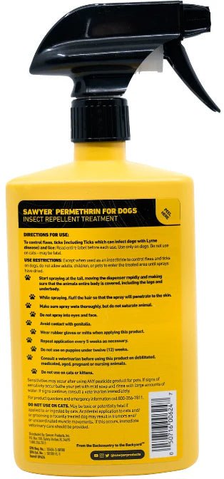 Sawyer Premium DOG PERMETHRIN - Insect Repellent - 24 oz Trigger Spray