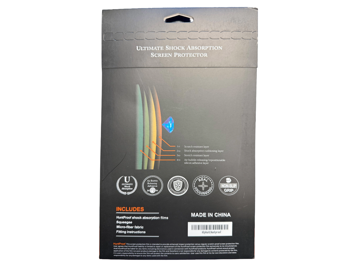 Huntproof Tempered Glass Screen Protector for Garmin Alpha XL