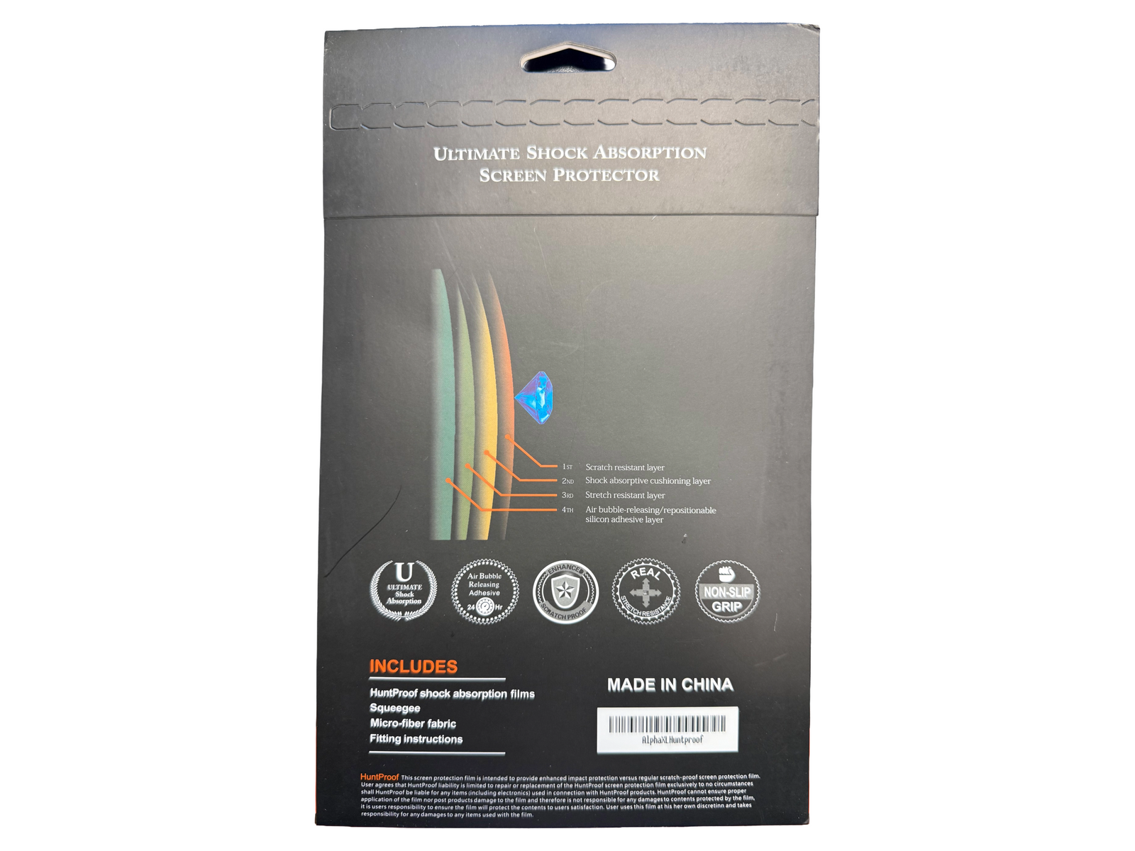 Huntproof Tempered Glass Screen Protector for Garmin Alpha XL