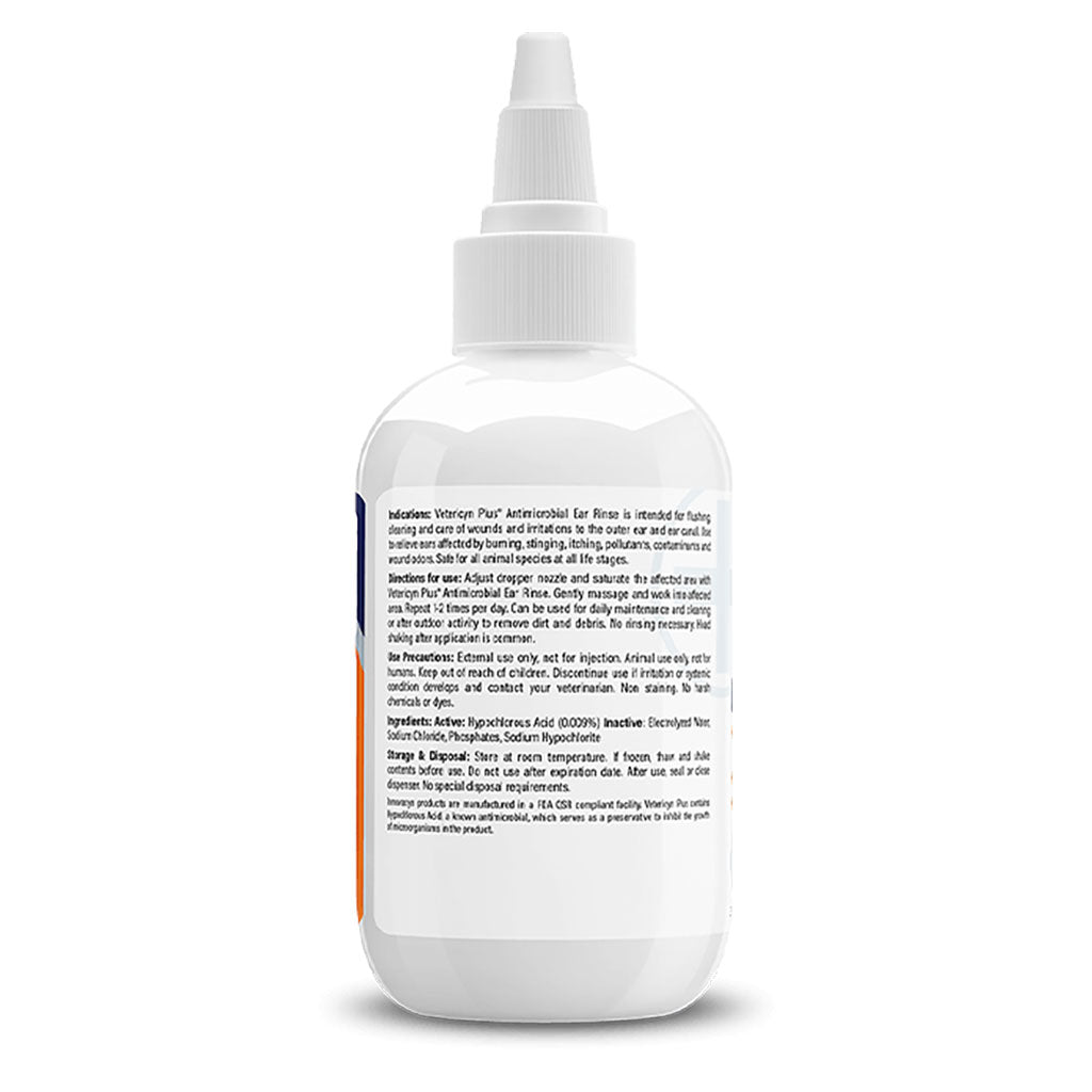 Vetericyn Plus All Animal Ear Rinse Bottle