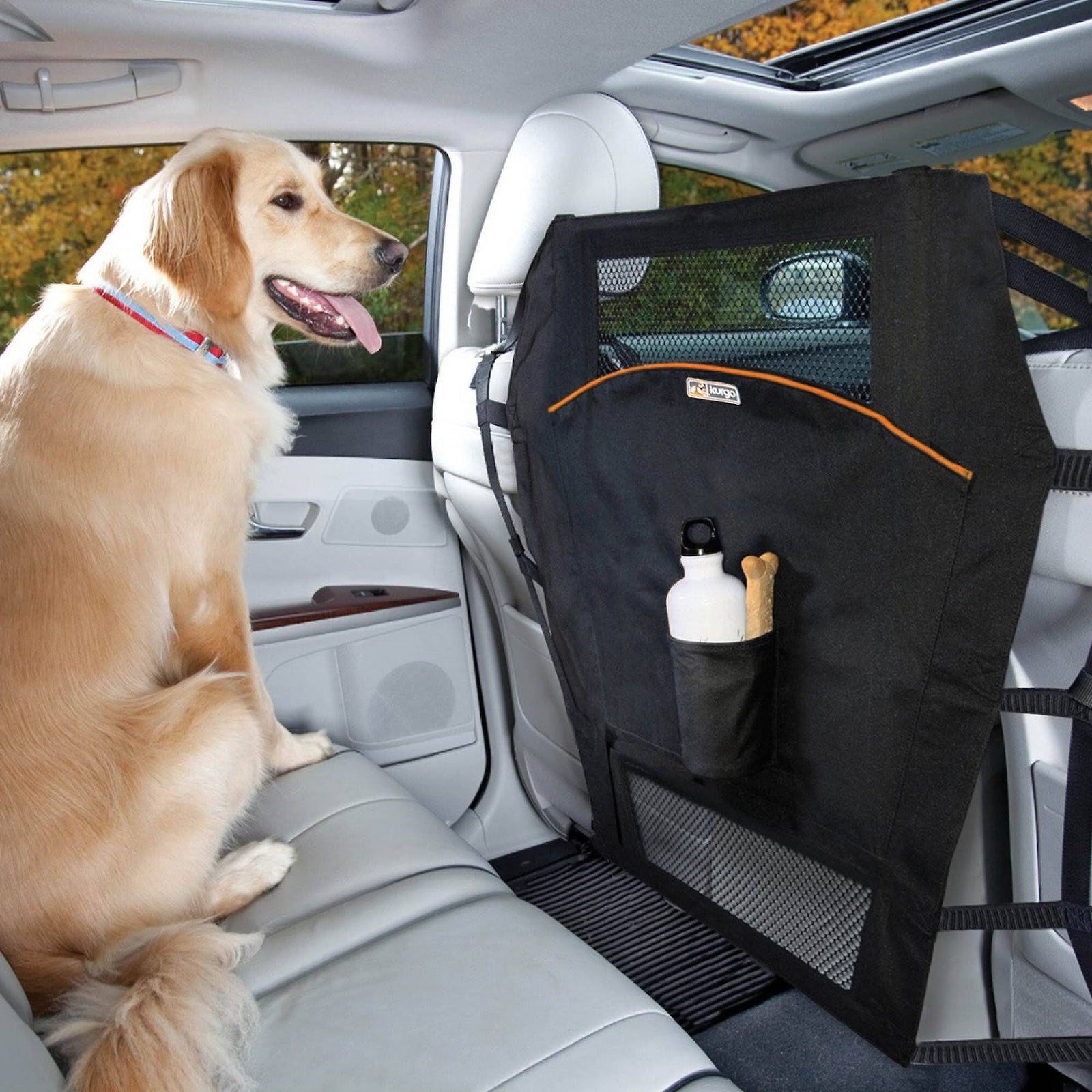 Kurgo Backseat Barrier for Dogs – Vehicle Safety Divider - Lion Country Supply