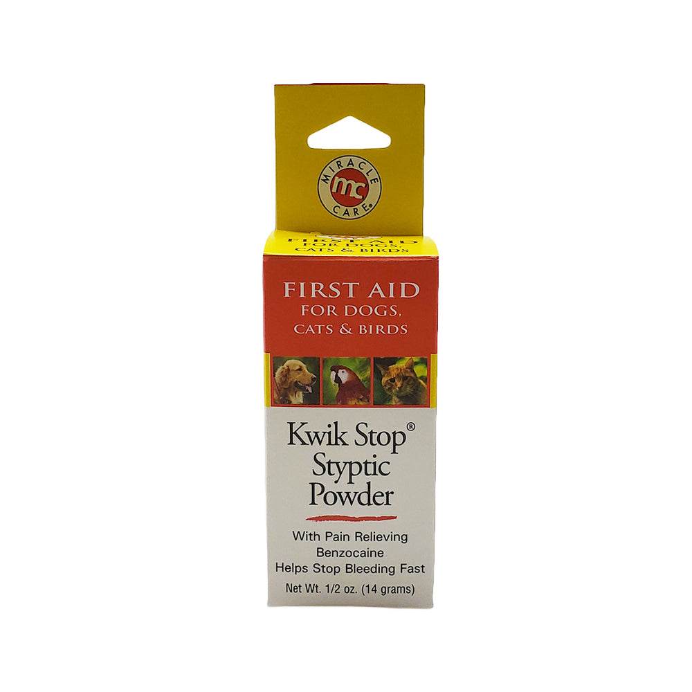 Stops Bleeding Kwik Stop Styptic Powder 1/2 Oz Lion Country Supply