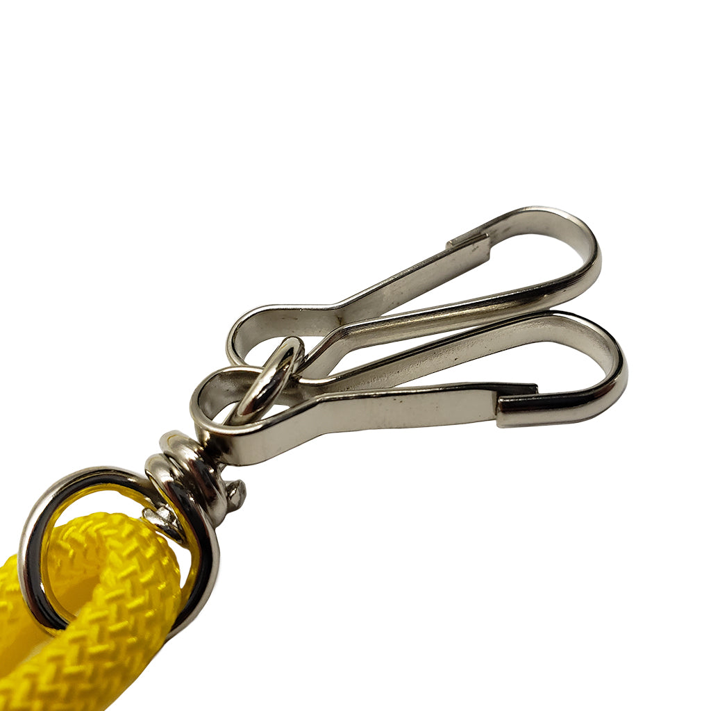 Deluxe Yellow Nylon Lanyard