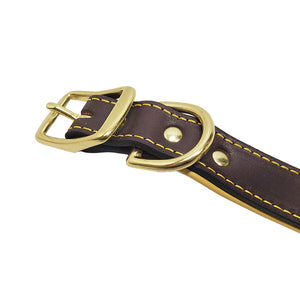 3/4 LCS Deerskin Lined Leather Collar