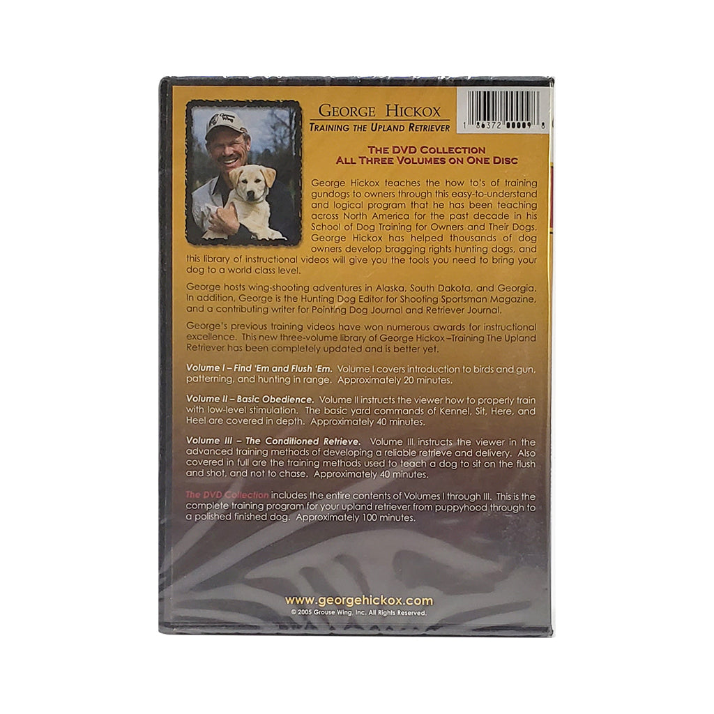 George Hickox Training The Upland Retriever 3 Volume Set DVD