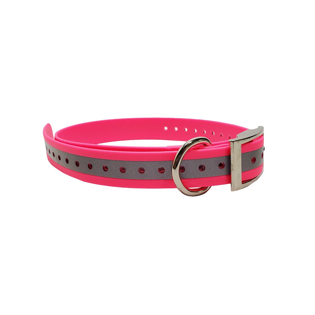 LCS Leather Feel 1 Inch Reflective Cut To Length Collar