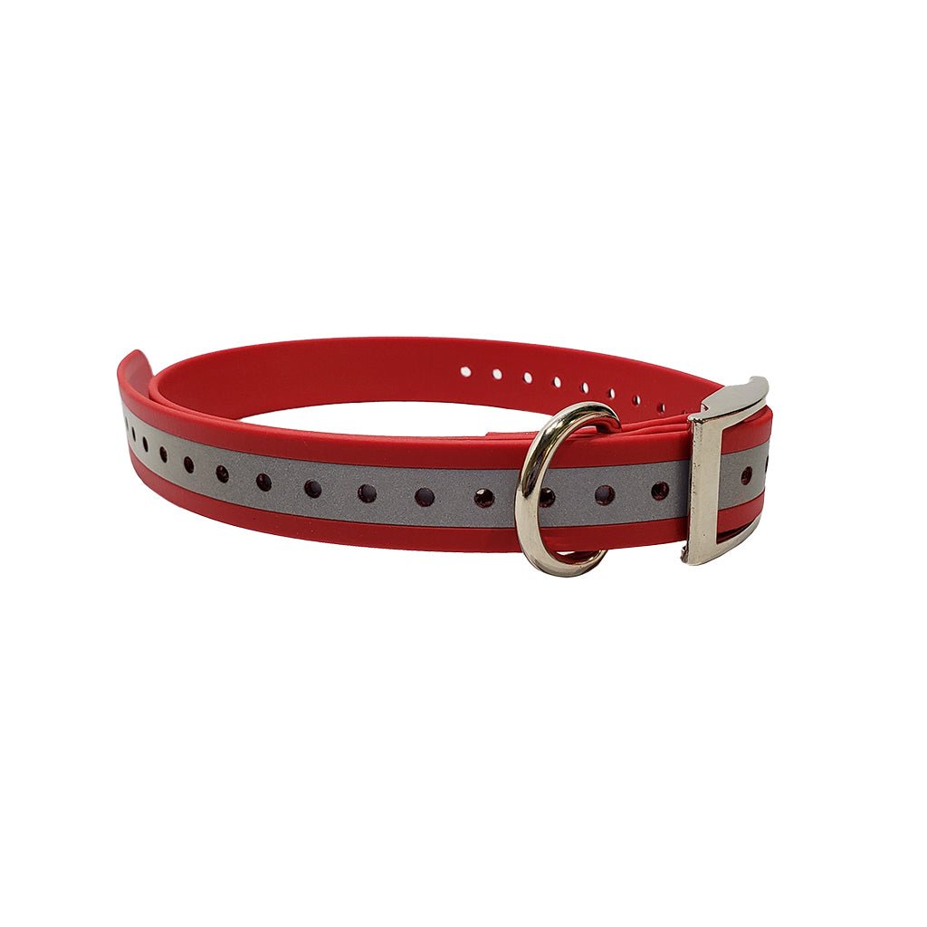 LCS Leather Feel 1 Inch Reflective Cut To Length Collar