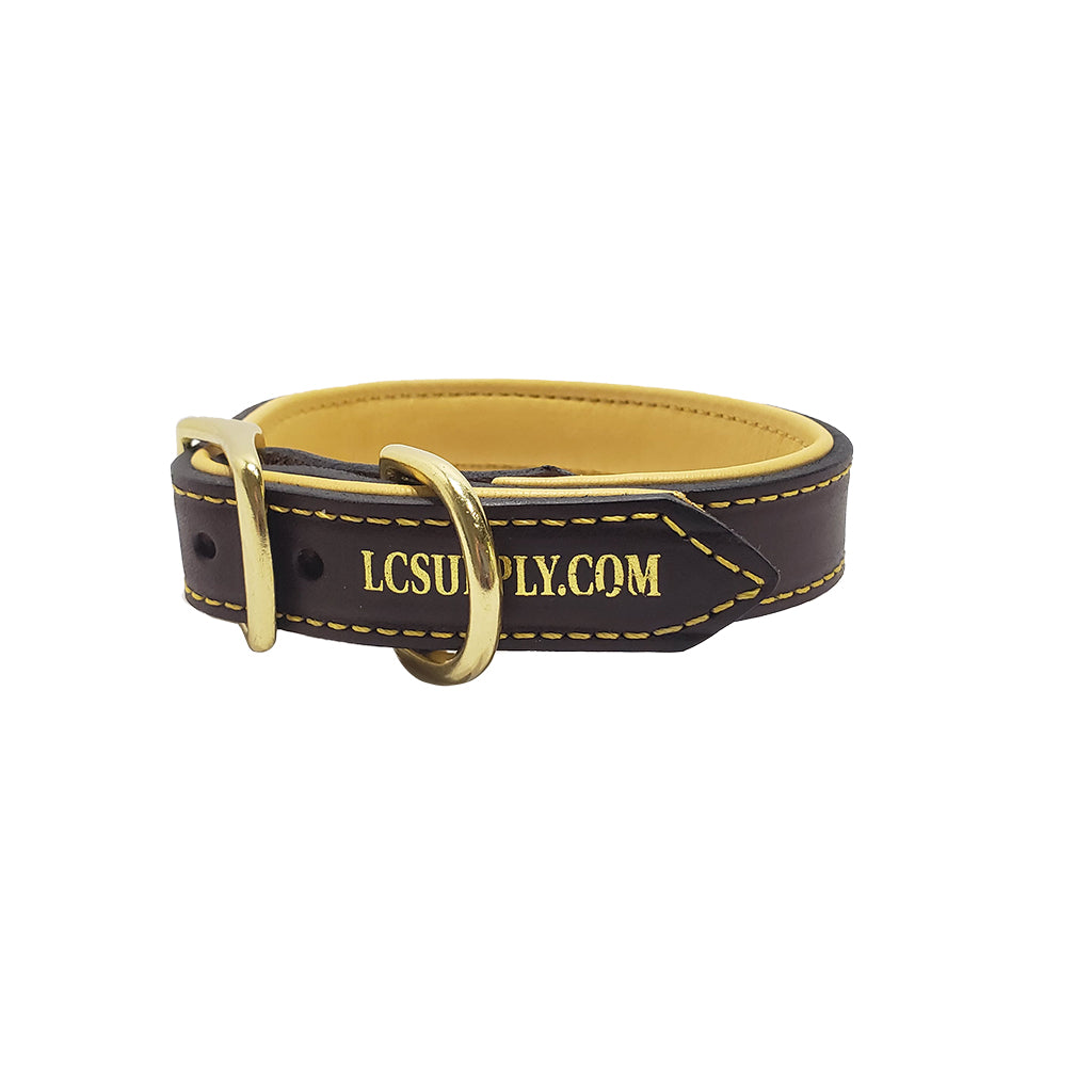 1 LCS Deerskin Lined Leather Collar