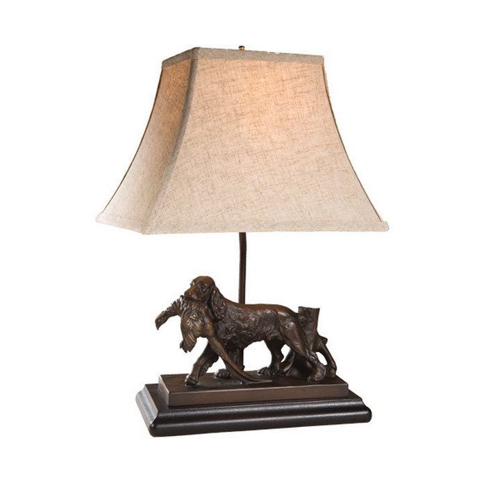 OK CASTING, LLC Brittany Dog with Pheasant Lamp – Hunting Dog Supply