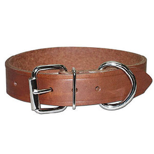 LCS 1in Bully Leather Collar D Ring