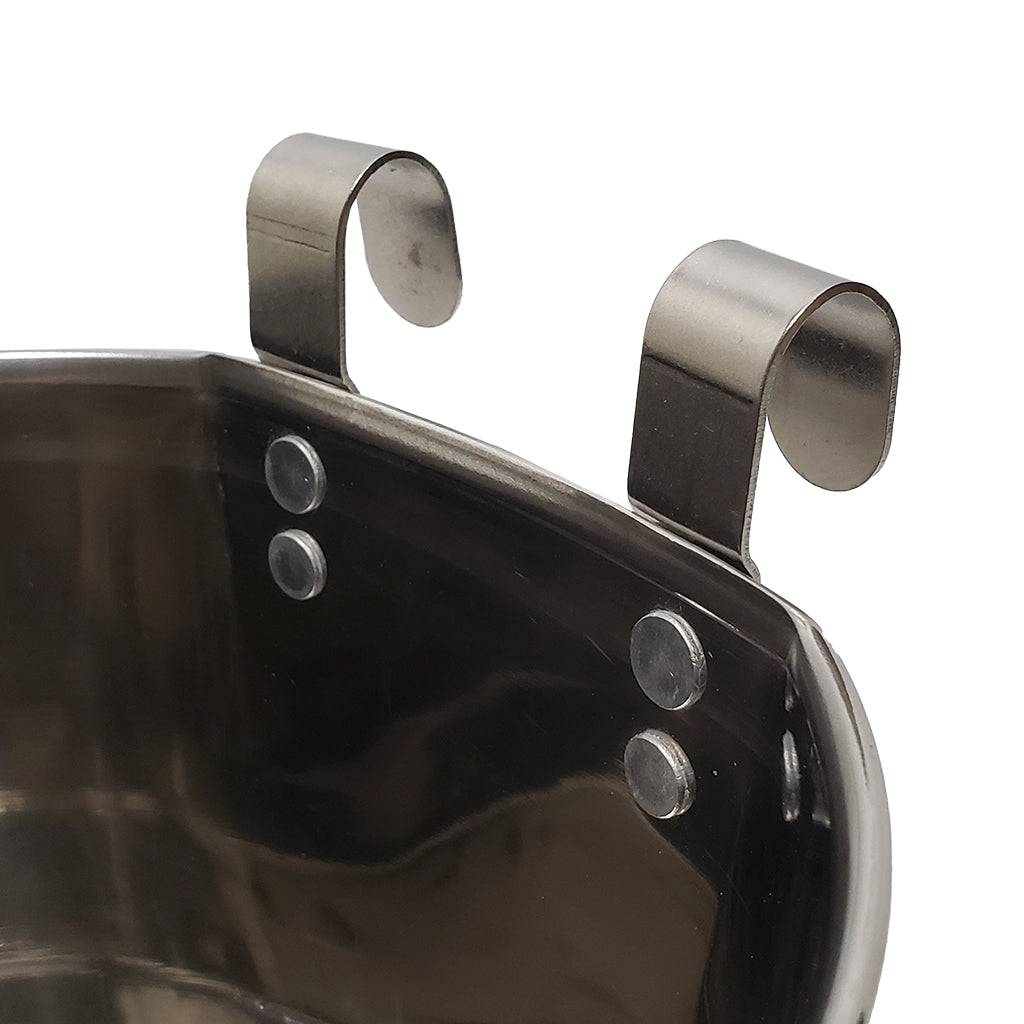 Stainless Steel Flat Sided Kennel Pail