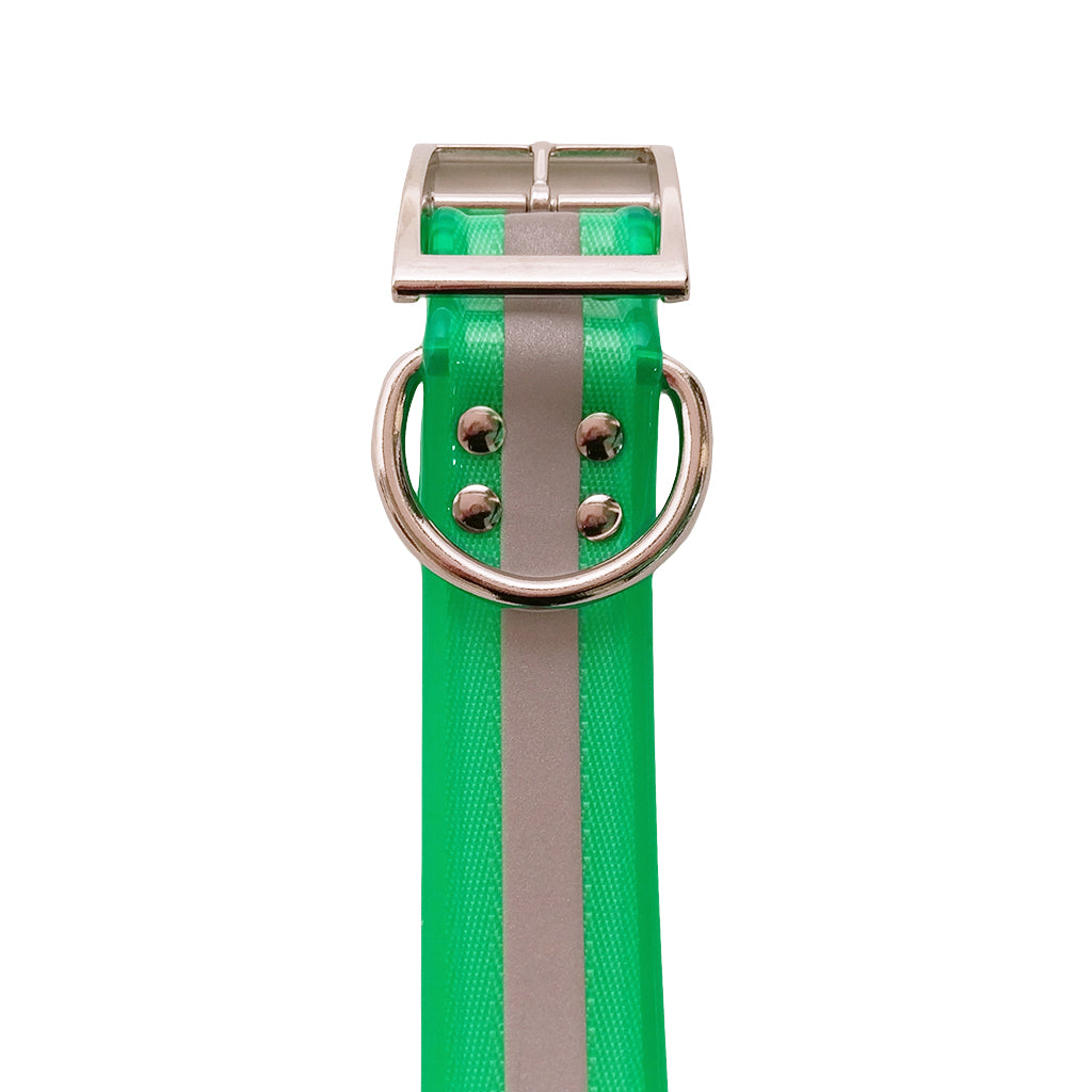 LCS Reflective Dayglo 1 1/2 Wide Dog Collar