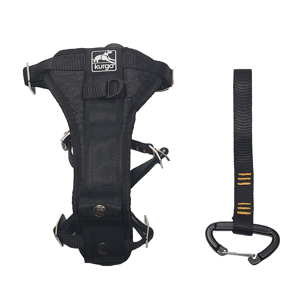 Kurgo Kurgo Enhanced Strength Tru-Fit Smart Harness w/seatbelt tether – Hunting Dog Supply
