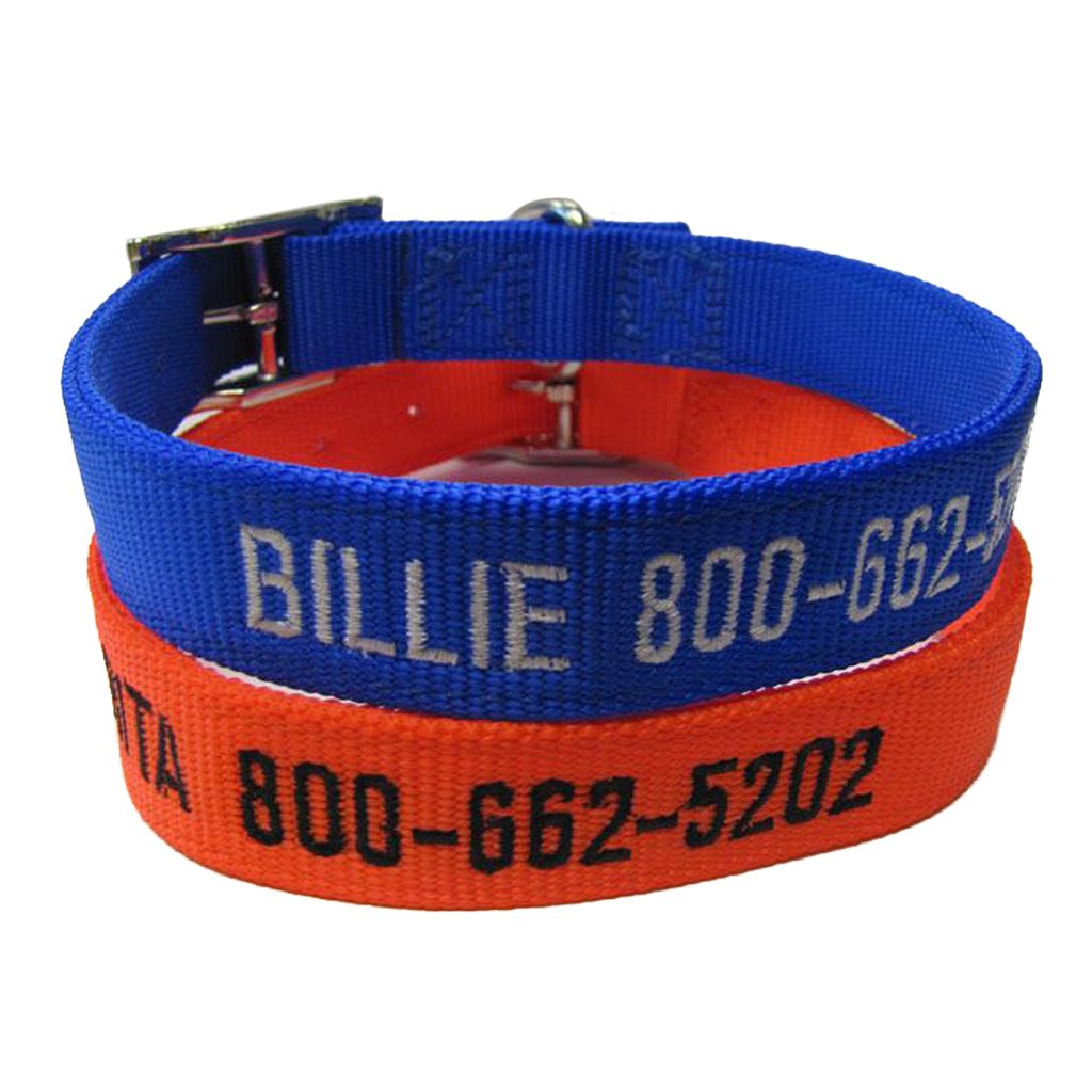 Omnipet LCS Embroidered Dog Collars 1" D-Ring – Hunting Dog Supply