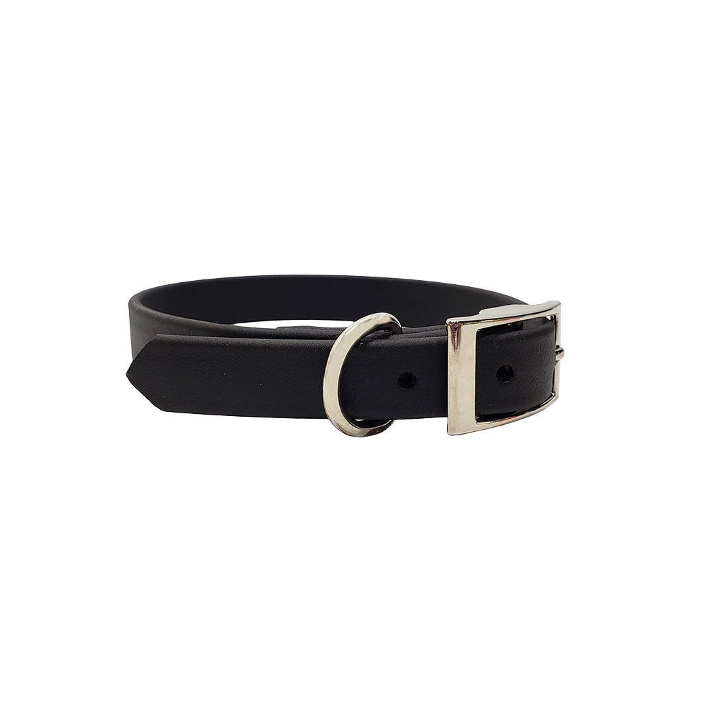 LCS 3/4 Inch Leather Feel D-Ring Collar