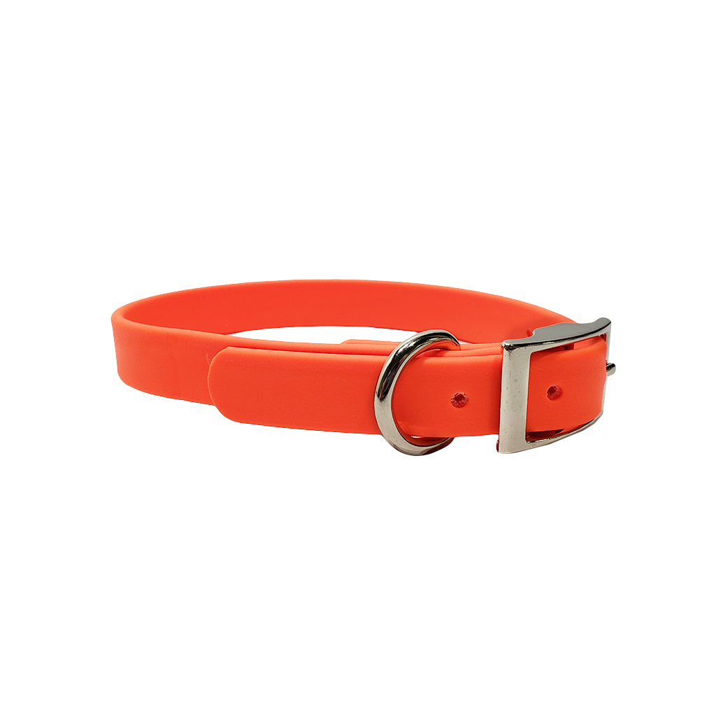 LCS 3/4 Inch Leather Feel D-Ring Collar