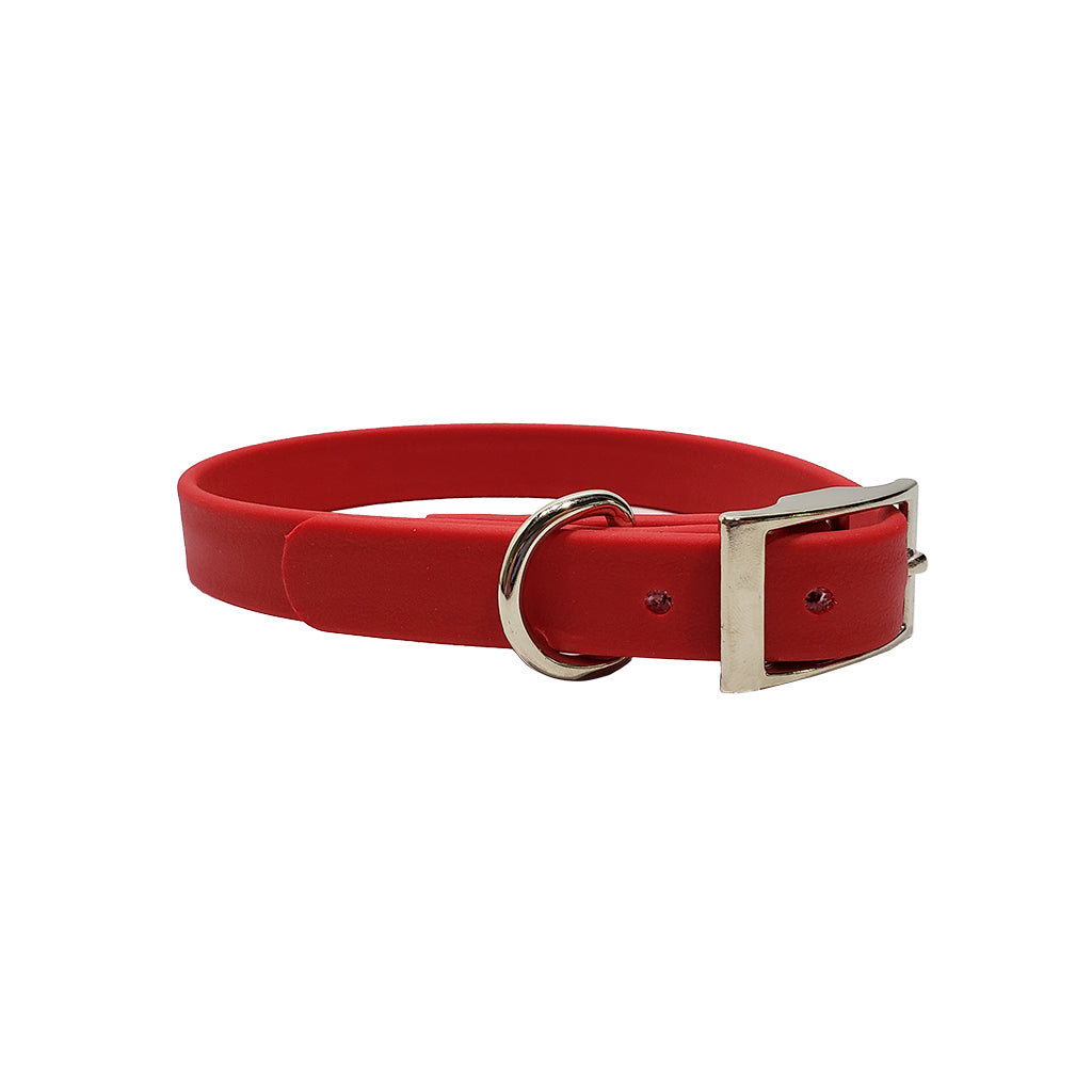 LCS 3/4 Inch Leather Feel D-Ring Collar
