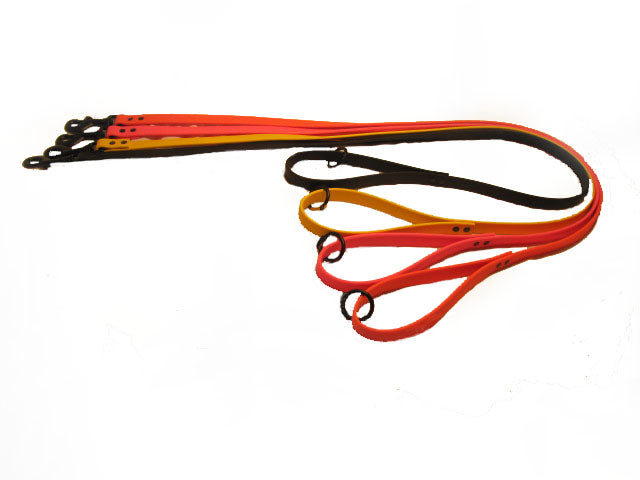 Omnipet LCS Leather Feel Lead with Black Hardware – Hunting Dog Supply