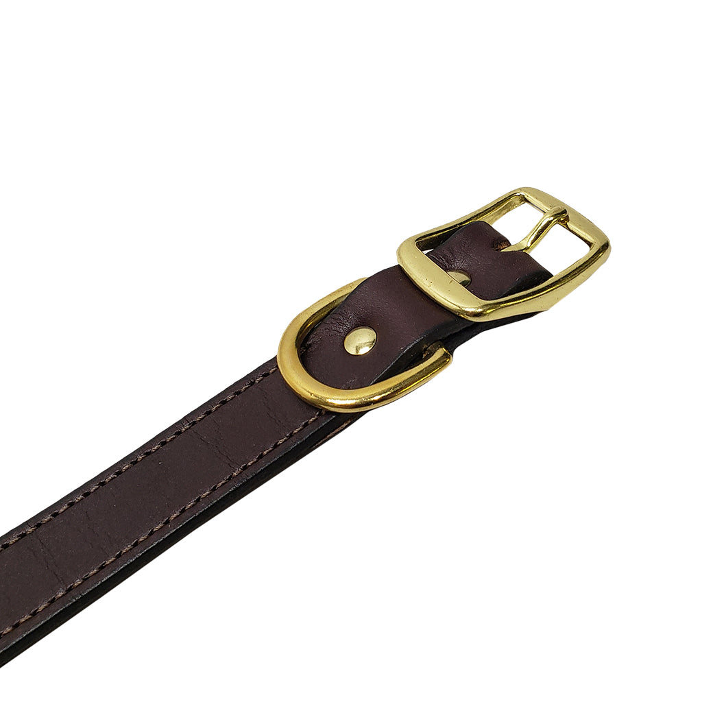 LCS Premium Leather Collar 1 Inch O-Ring