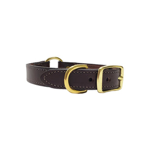 LCS Premium Leather Collar 3/4 Inch O-Ring