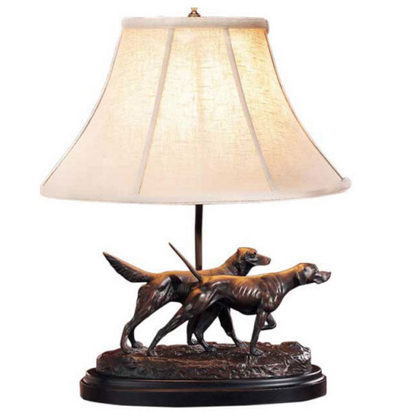 OK CASTING, LLC Pair of Pointing Dogs Lamp – Hunting Dog Supply