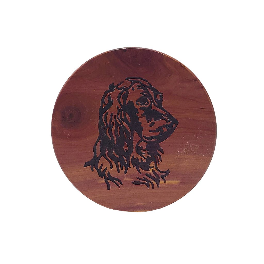 Selman's Turkey Calls Bird Dog Cedar Coaster